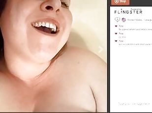 énorme-bite, belle-femme-ronde, joufflue, webcam, hooker, blanc, bite