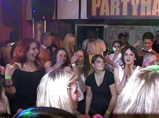The party really gets going when drunk girls fuck the male strippers