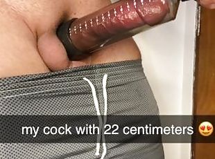 showing my date how I get such a hot cock on snap chat