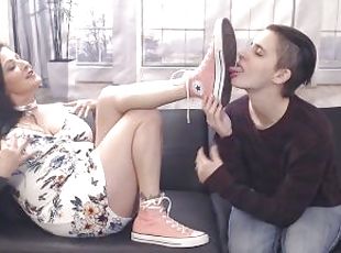 Converse Sneaker Sole Licking Foot Fetish