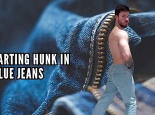 Farting hunk in jeans
