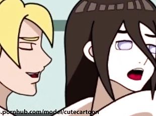 Boruto and Hanabi have hard sex - hentai - cutecartoon