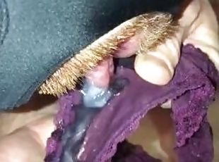 I Found My Wife’s Dirty Panties & Cleaned Them With A Load Of My Hot Cum And My Mouth