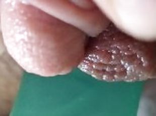 klitoris, feit, svær, onani, orgasme, pussy, leke, massasje, bbw, vakker