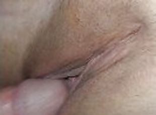Vibrator, fist and loose pussy cock fuck