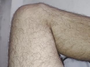 furry mature bear leg / close up