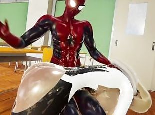 Spider Gwen BDSM Training Spanking Whipping Cum in Mouth - Spiderman Hentai Cartoon