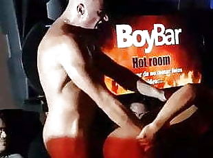 Gogoboys fucking and showering in a bar