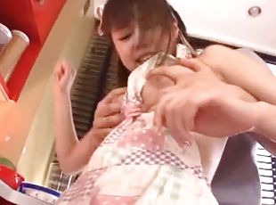 Japanese Housewife Fucked Hard In The Kitchen!