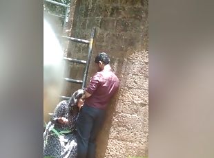 Today Exclusive -desi Lovers Out Door Romance And Blowjob Part 3