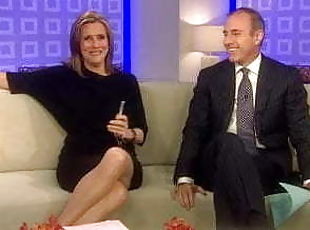 Upskirt on the TV show Meredith Vieira