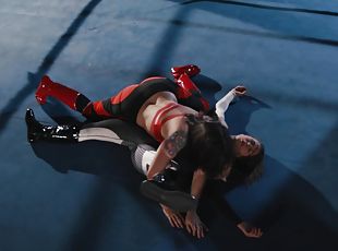 Boxing match for Sinn Sage and Ariel X ends with a lesbian experience