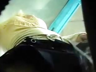 Sexy NYC party girls upskirt on the subway