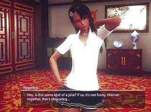 Nagatoro is shown the pleasure of lesbian sex