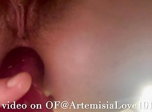 Artemisia Love Anal play POV with dildo + hairy pussy Full video on OF@ArtemisiaLove101