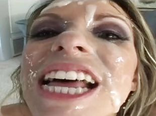 Horny Maid Gets Gangbanged And Massive Cum Over Her Cute Face