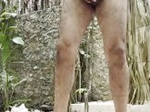 Taking my clothes off, Naked Me in the Jungle, Outdoors masturbation Part 1 hot latino boy