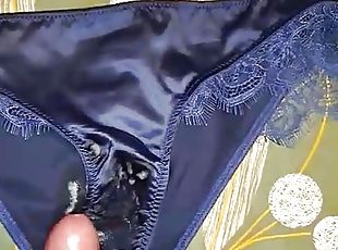 Cum on her panties 