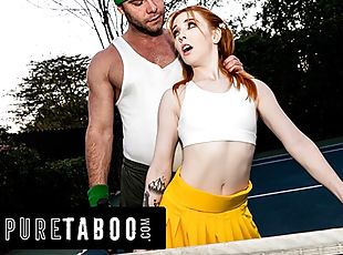 PURE TABOO Tiny Redhead Teen Madi Collins Begs Her Hot Tennis Coach To Dominate Her Petite Pussy