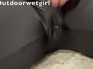Pissing my pants on concrete floor