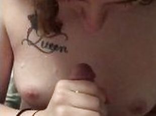 Cumming all over pretty blondes cute tiny tits