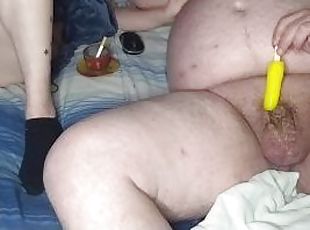 (14) MUTUAL MASTERBATE SHE USES TOY WHILE I MELT A POPCICLE ON MY INVERTED DICK