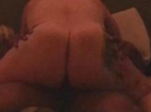 PAWG MILF SASHA SLAMS THAT THICK ASS ON HER FRIENDS DICK!