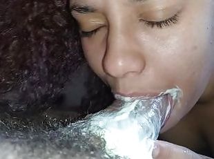 extreme creampie deep in the bitch's throat, making her swallow and choke on cum
