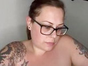 BBW stepmom MILF soak and smoke 420 joint wake and bake in the tub your POV