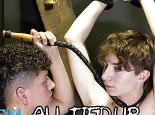 NastyTwinks - All Tied Up - Ayden Ray Blind Folds and Ties Up Caleb Anderson Bareback Sensory Play