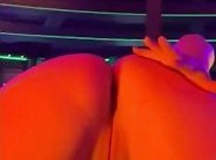 stripper slams pretty pink pussy and ass on the stage just for you!