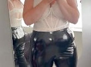 Latex Leggings and Smoking