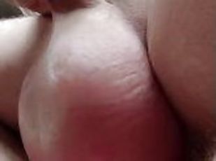 Masturbation huge saline balls