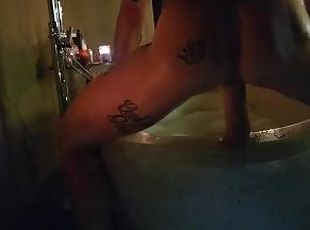 Hot body redhead milf gets spied on by stepson while masturbating squirts hard