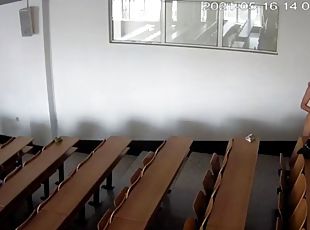 Chinese college couple sex in classroom